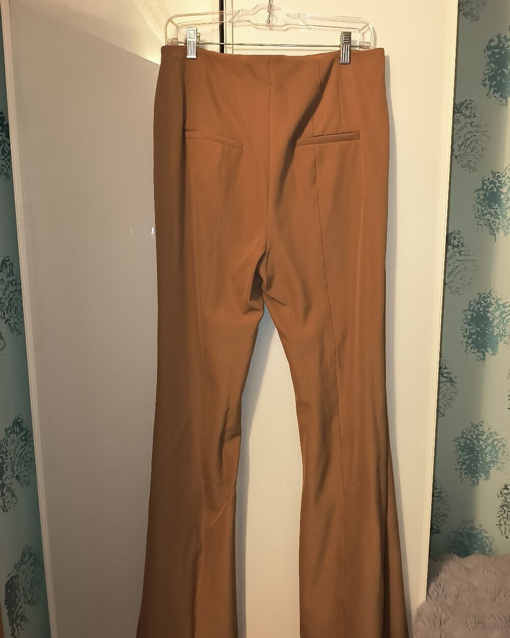 Veronica Beard cognac Flare  Pants Sz 12 - Picture 3 of 7
